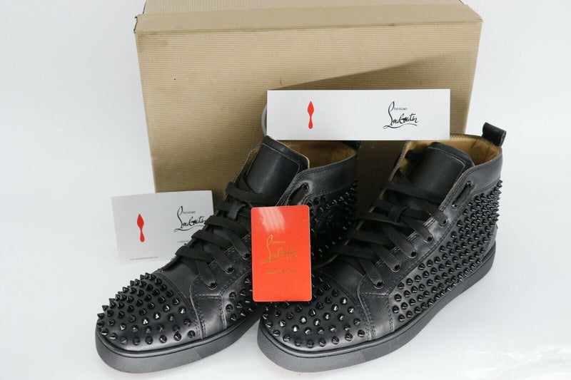 Christian Louboutin Louis All Over Spikes High Top Sneakers Mens Size 45/11