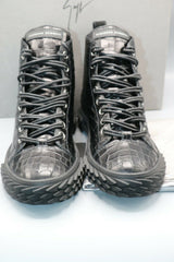 Giuseppe Zanotti Ru90035 Black High Top Sneaker Men's Size 42/9