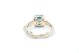Peter Thomas Roth 18k 750 Ribbon & Reed Blue Topaz Yellow Gold Ring