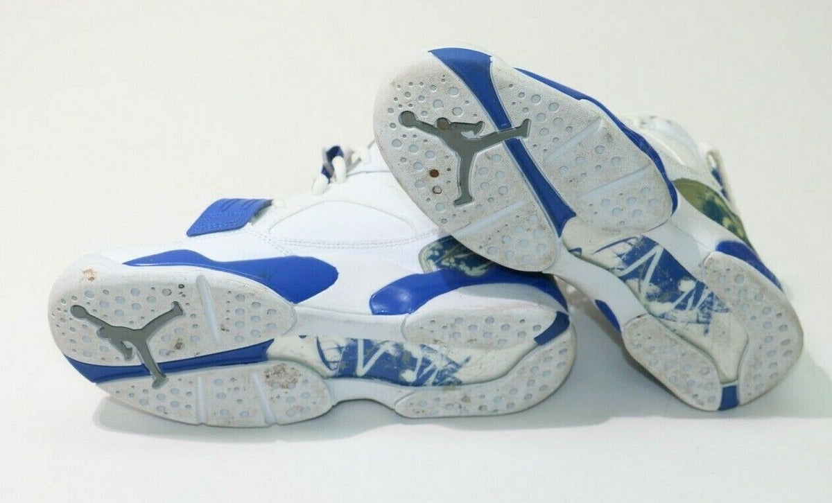 Nike Air Jordan 8.0 GS 467808 102 White/Metallic Silver Size 5.5Y