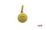 Unoaerre Italy Religious Ricordo Del Battesimo 18K 750 Yellow Gold Charm