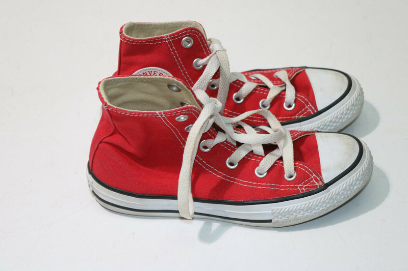 CONVERSE All Star Hi Top Red Chuck Taylor Shoes Size Youth 13.5