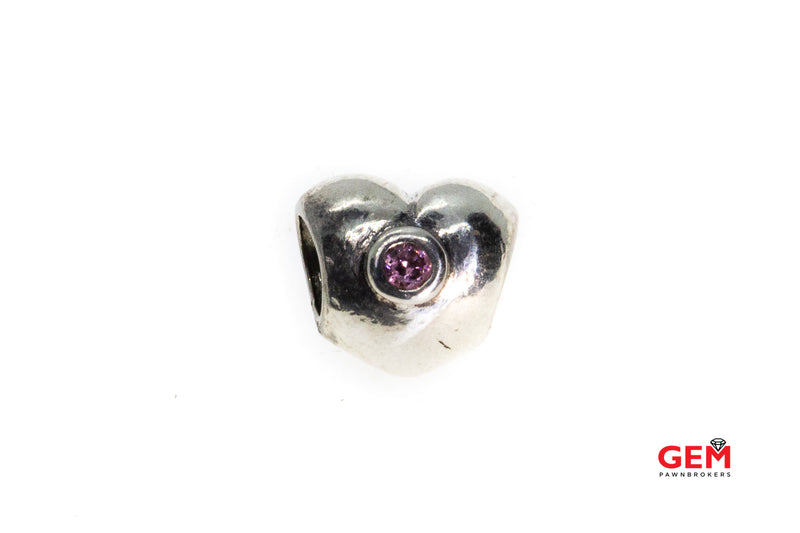 Pandora ALE Steady Heart Pink CZ S925 Sterling Silver Charm Bead Pendant