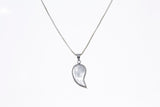 Evil Eye Cubic Zirconia CZ Sterling Silver 925 20" Box Chain Charm Pendant