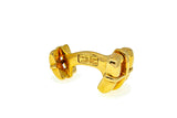 Single Tiffany & Co Biscayne Cuff Link 18K 750 Yellow Gold Cufflink