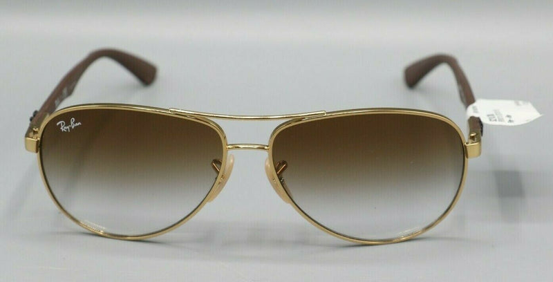 Ray Ban RB8313 001 51 Arista Brown Gradient Men's Pilot Sunglasses