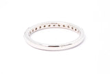 Stackable Diamond Wedding Band Ring 14k 585 White Gold Ring Size 8.5