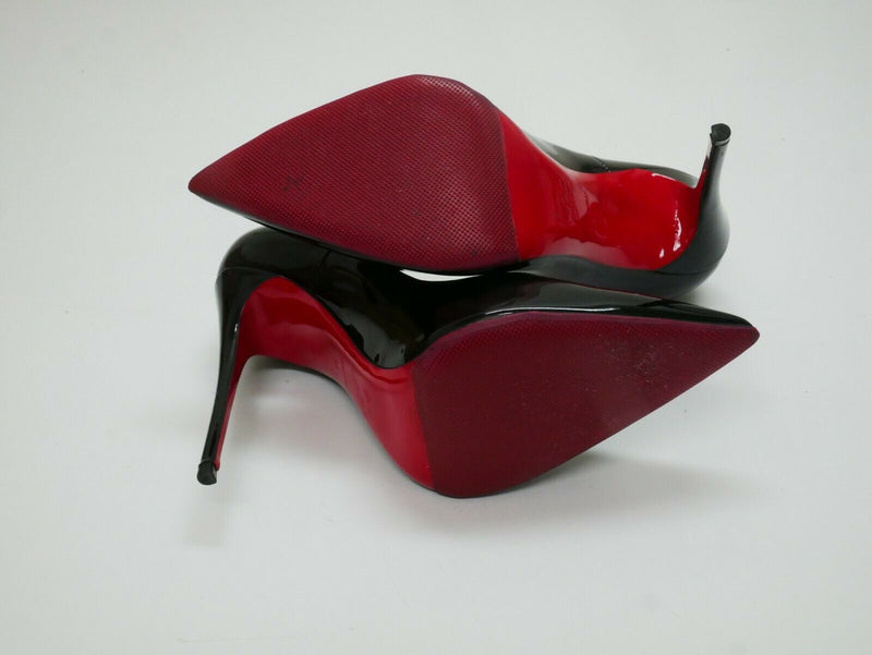 CHRISTIAN LOUBOUTIN So Kate Patent Pointed-Toe Red Sole Pump Euro Sz 38 US Sz 8