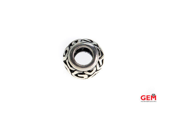 Pandora ALE Calado remolino azteca S925 plata esterlina Charm Bead Pendant