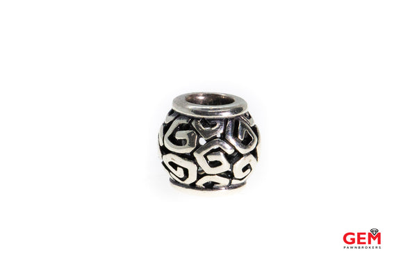 Pandora ALE Calado remolino azteca S925 plata esterlina Charm Bead Pendant