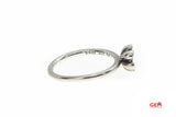 Pandora ALE Cream Enamel Flower Wire Band 925 Sterling Silver Ring Size 6 3/4 54