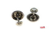 Tiffany & Co Sterling Silver Mother of Pearl 925 Cufflink 18k 750 Accent Gold