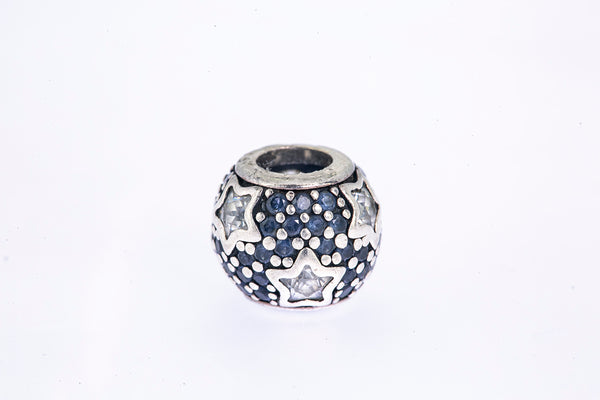Pandora Follow the Stars Mightnight Azul Pave Plata de Ley 925 Abalorio Charm