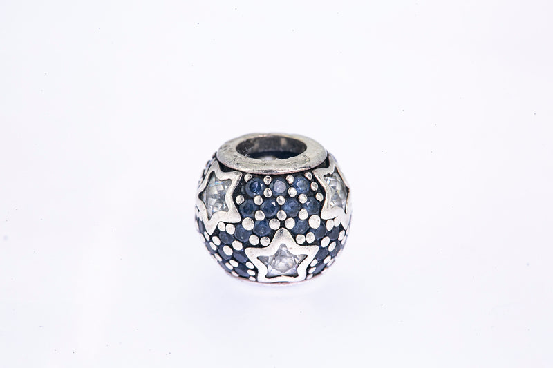 Pandora Follow the Stars Mightnight Blue Pave Sterling Silver 925 Bead Charm