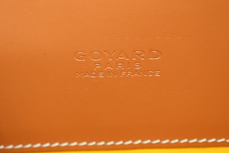 Goyard Goyardine Chypre Deux Soufflet Coated Canvas Briefcase