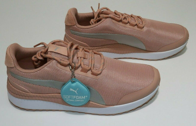 Puma Pacer Next Training Running Shoes 370438-01 US SIZE 9 EUR 40 Peach/Silver