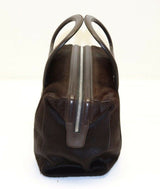 Salvatore Ferragamo AX-21 2834 Brown Pony Hair Boston Handbag