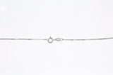 Evil Eye Cubic Zirconia CZ Sterling Silver 925 20" Box Chain Charm Pendant