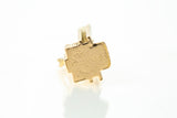 Catherdral of St Michael Tourist Brussels Church Yellow Gold 14k 585 Charm Pendant
