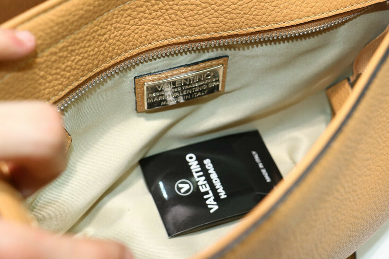 Valentino: Maelle Leather Saddle Bag - Alomond