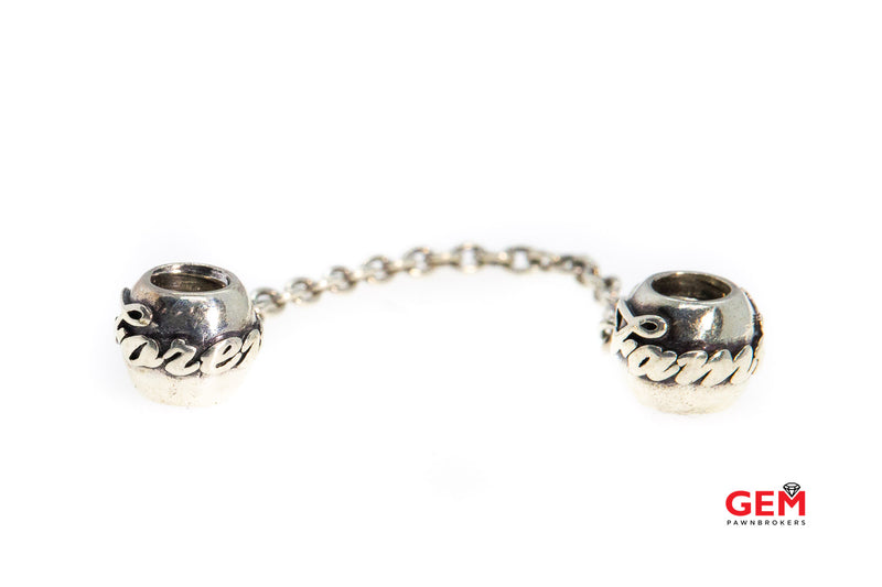 Pandora ALE Family Ties Safety Chain Link Bead 925 Sterling Silver