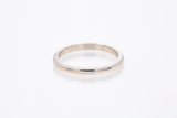 Thin Stackable White Gold Wedding Band Ring 14k 585 Size 6