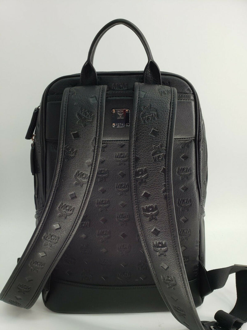 MCM Duke Visetos Backpack | Black | 6574L