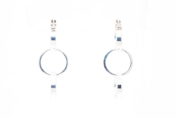 Tiffany & Co Paloma Picasso Triple Hoop Drop Earrings 925 Sterling silver