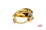 Urart Trout Fish Fisherman Nautical 18K 750 Yellow Gold Ring Size 3 3/4