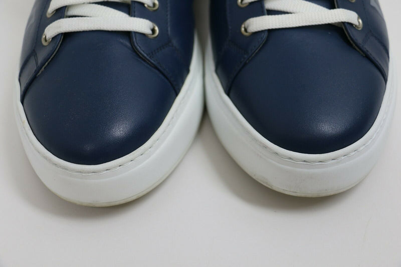 MCM Estate Blue Leather Men's Sneakers | [MEX9AMM16-143] | Size US 12, EUR 45
