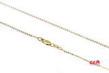 Milros Eternity Trinity Interlocked Rings Chain Link 14K 585 Yellow Gold Necklace 17.25"