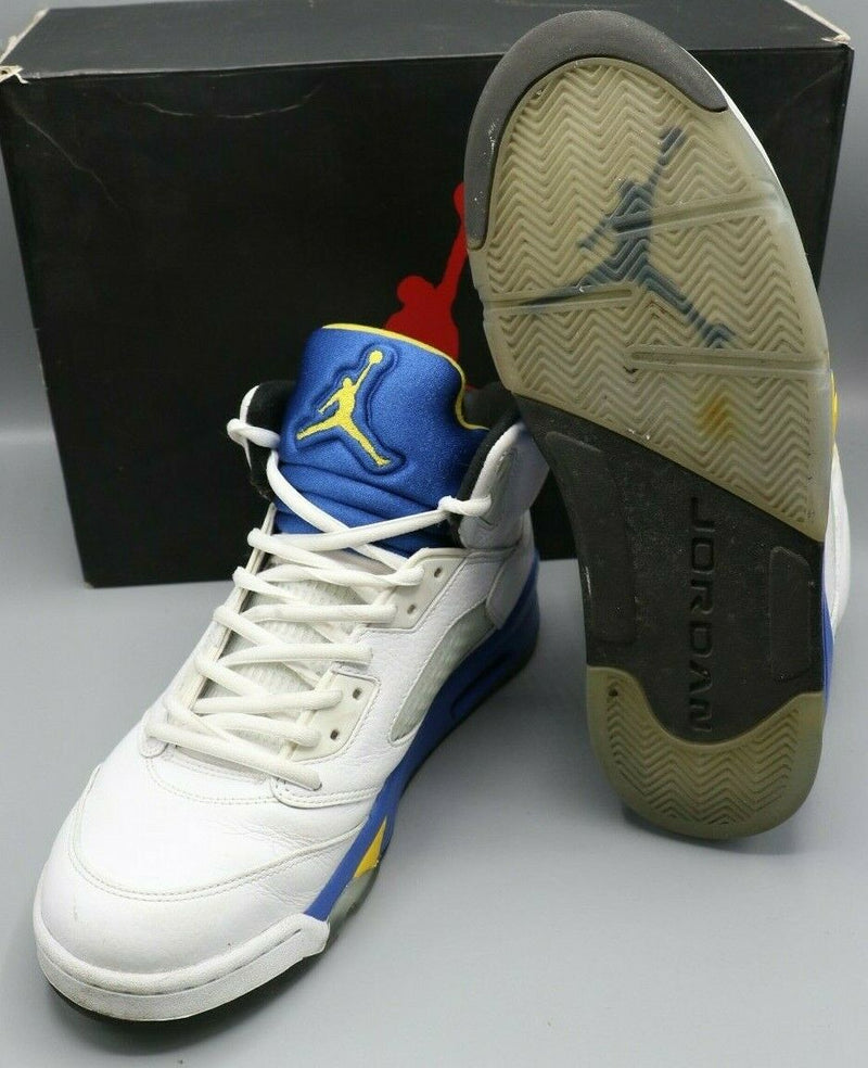 Nike Air Jordan 5 Retro Laney White/Varsity Blue Men's Size - 10 136027-189