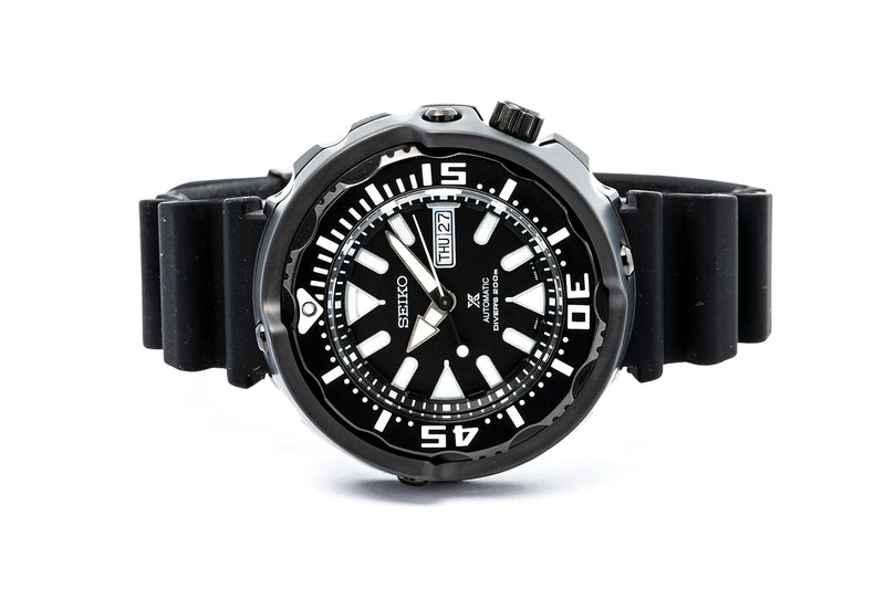 Seiko 4R36-05S0 Prospex Diver Automatic Ceramic Black Rubber Band 45mm Watch
