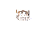 Rome Architecture Monuments Sterling Silver 925 Eternity Band Ring Sz 12
