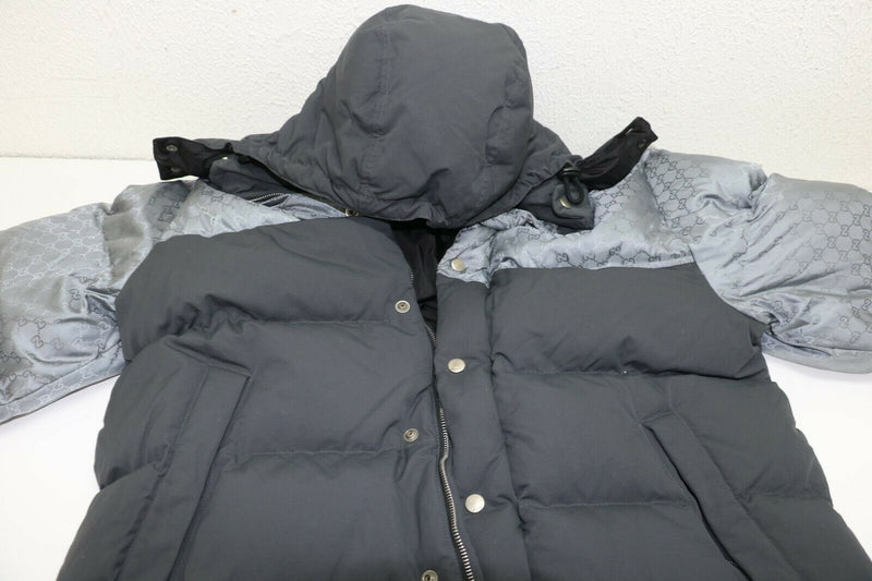 Gucci Jaquard Nylon Gray Jacket Size 48