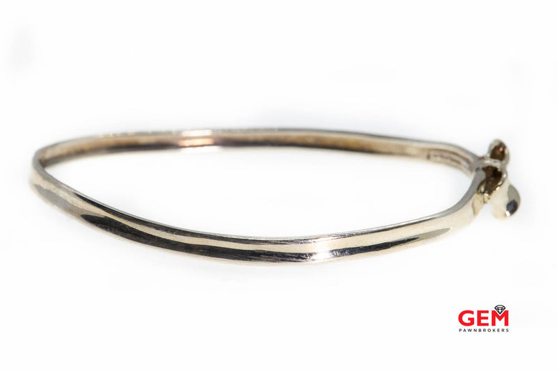 Angela Cummings Bow Solid 925 Sterling Silver Bangle