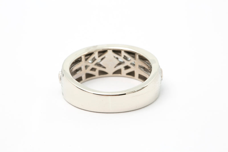 Vera Wang Love Collection Men's 1ctw Diamond Sapphire Wedding Band Ring Retail $2500