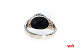 Sarah Coventry Black Onyx Twist Cable 925 Sterling Silver Ring Size 8