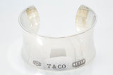 Tiffany & Co 1837 New Style Cuff Bangle Sterling Silver 925 30mm