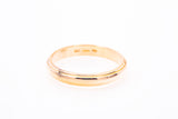 UnoAerre Solid Domed 18k 750 Yellow Gold Wedding Band Ring Size 9.5