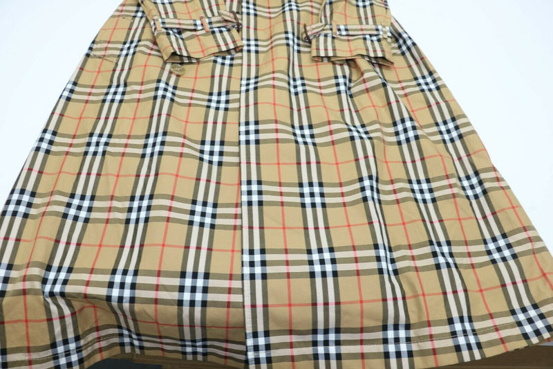 Burberry Antique Yellow Check Belted Rain Coat Size 4(US) 6(UK)