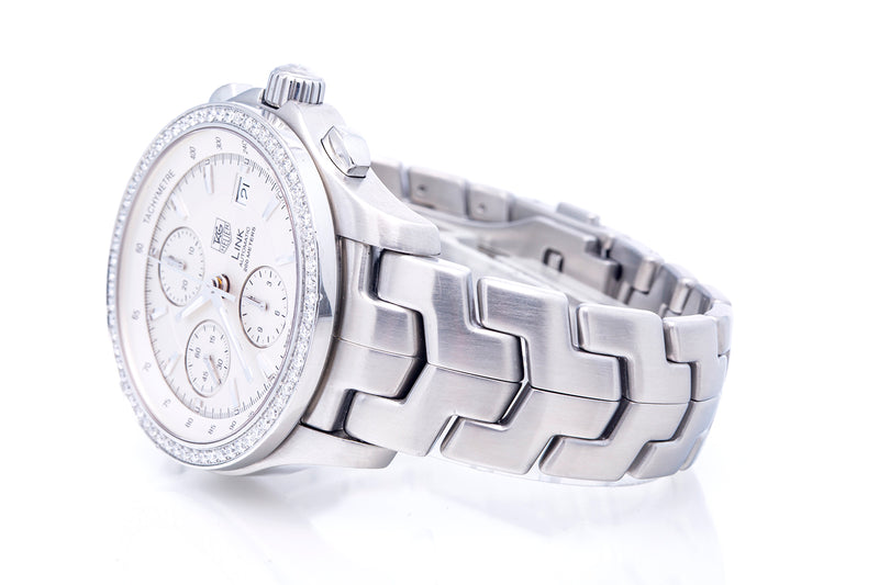Tag Heuer Link Chronograph Diamond CJF2118.BA0594 42mm Steel Watch