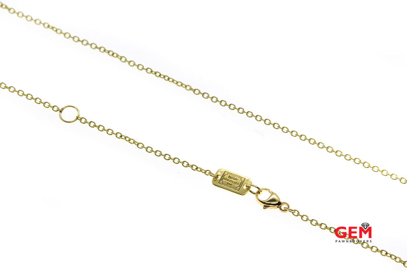 Ippolita Blue Topaz Lollipop Necklace Chain 18k 750 Yellow Gold