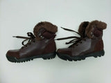 Rocawear Women's Fur Lace Up Brown/Burgundy Winter Boot | Size 6 US, 38 EUR