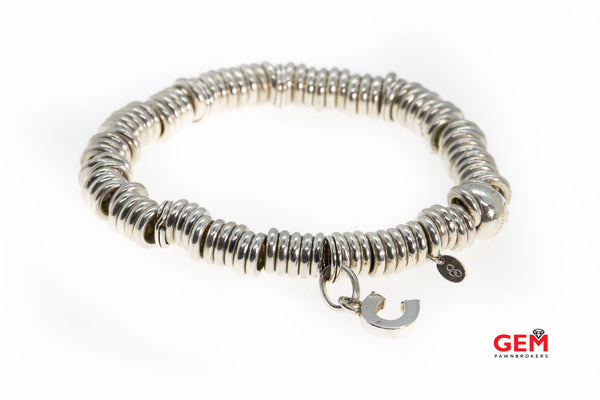 Links Of London Ring Sweetie Initial Charm C 925 Sterling Silver Bracelet