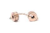 Pandora Sterling Silver Logo Safety Chain Clip ALE S925 Charm Pendant
