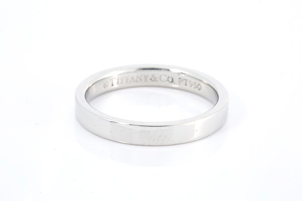 Tiffany & Co Essential 3mm Platinum Wedding Band Ring Pt950 Size 6 1/2