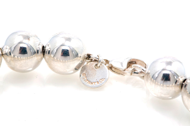 Tiffany & Co Hardwear Ball Beaded Bracelet 925 Sterling Silver 7.5" Retail $525