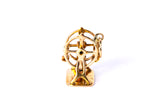Vintage Ferris Wheel Circus Fair Charm 14K 585 Yellow Gold Dangle Pendant