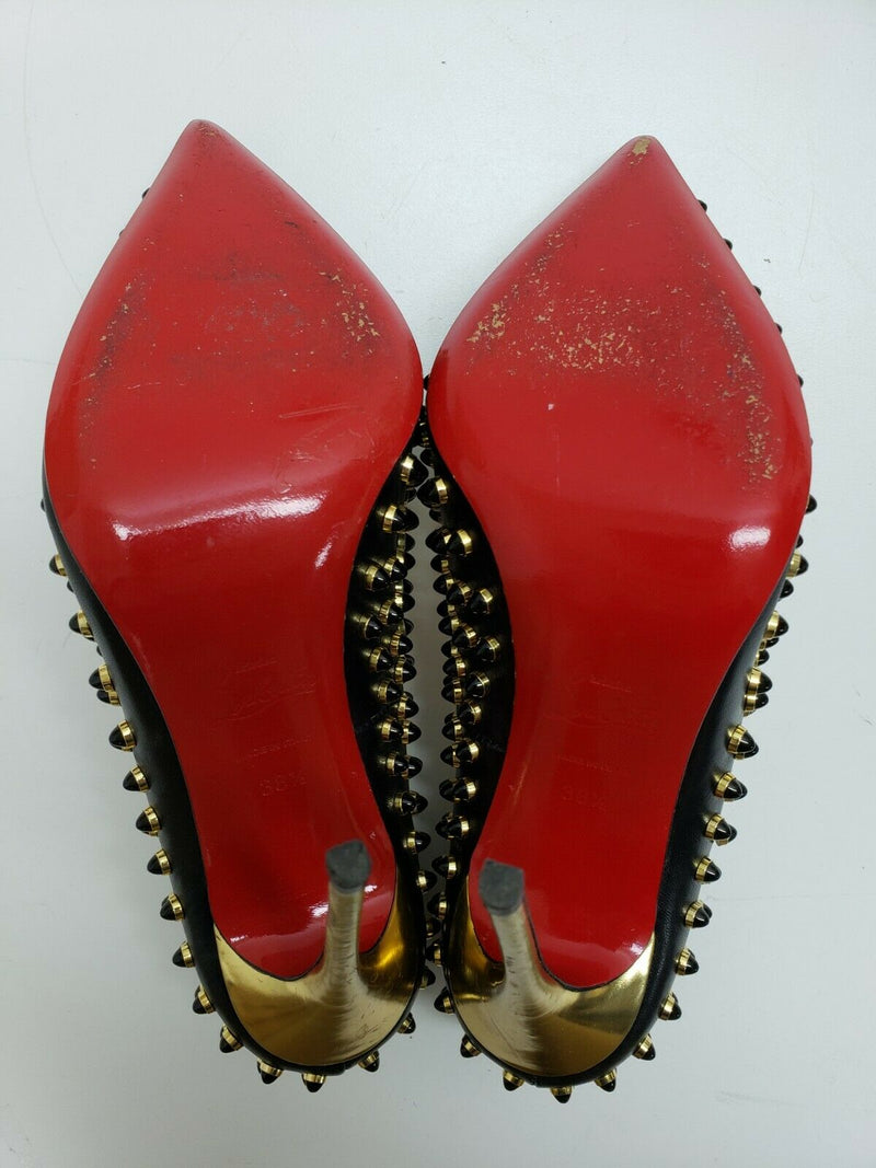 CHRISTIAN LOUBOUTIN Specchio Follies Cabo Spikes 100 Pumps | Size 8 US, 38.5 EUR